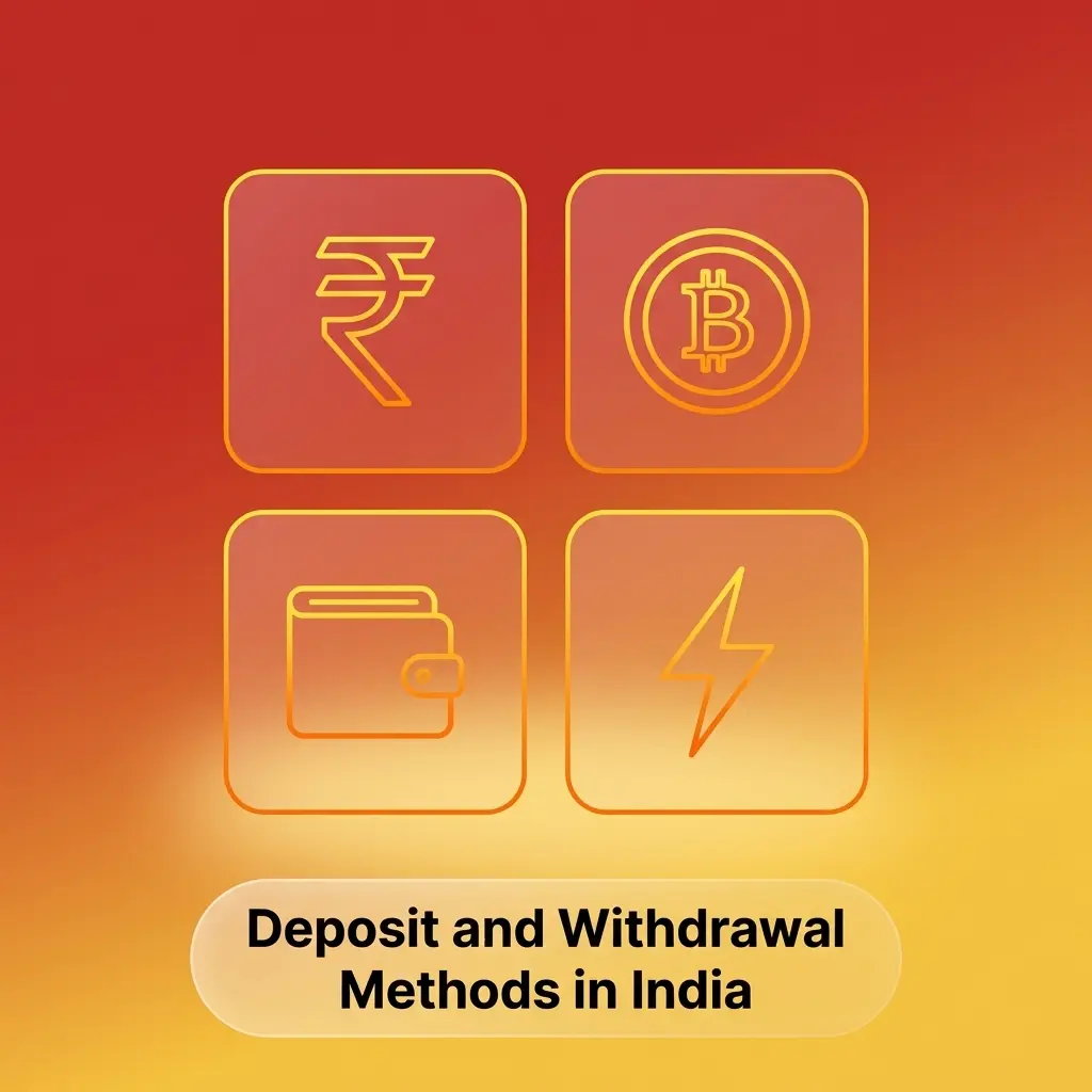 Deposit and withdrawal payment methods for Indian casino players