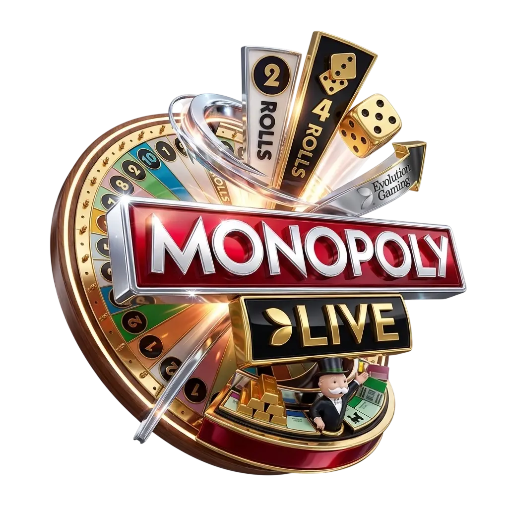 Monopoly Live Evolution game show spinning wheel with 3D bonus round for real money play at Indian online casinos